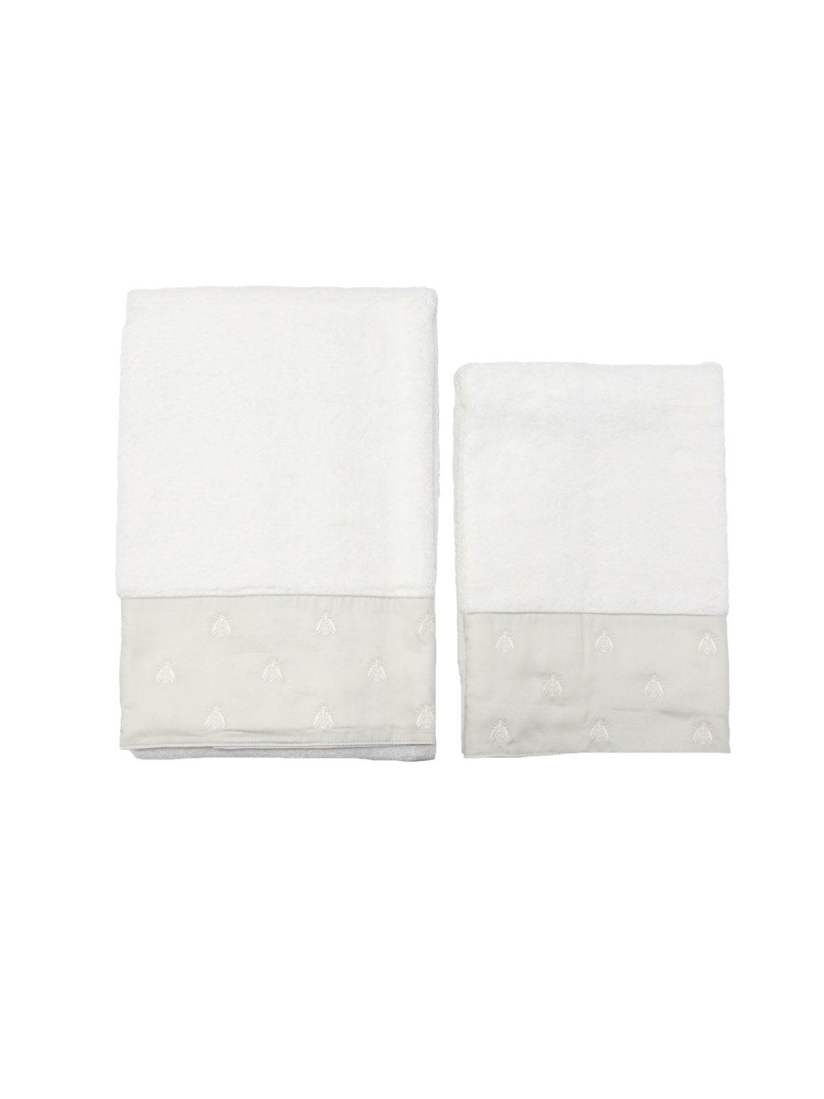 Asciugamani Coppia 1+1 Biancheria Api Satin 1+1 Mastro Raphael - evabiancheria